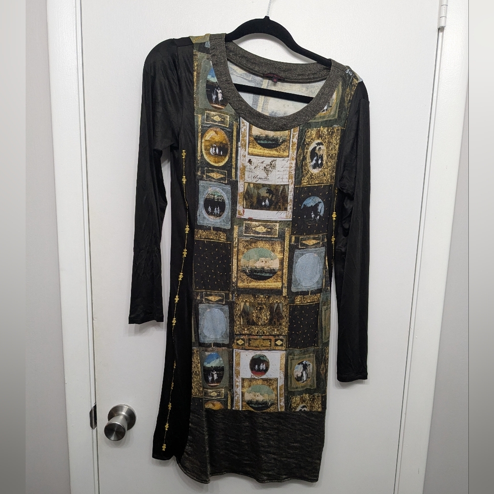 RARE AVENTURE DES TOILES sz 4-6 gorgeous silky dress